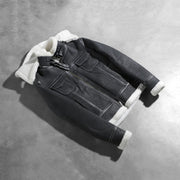 Fiona Hooded Shearling Læderjakke til Kvinder – alternate product view 7