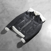 Fiona Hooded Shearling Læderjakke til Kvinder – alternate product view 8