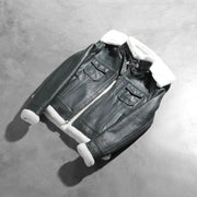 Fiona Hooded Shearling Læderjakke til Kvinder – alternate product view 7