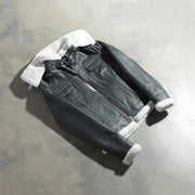 Fiona Hooded Shearling Læderjakke til Kvinder – alternate product view 8