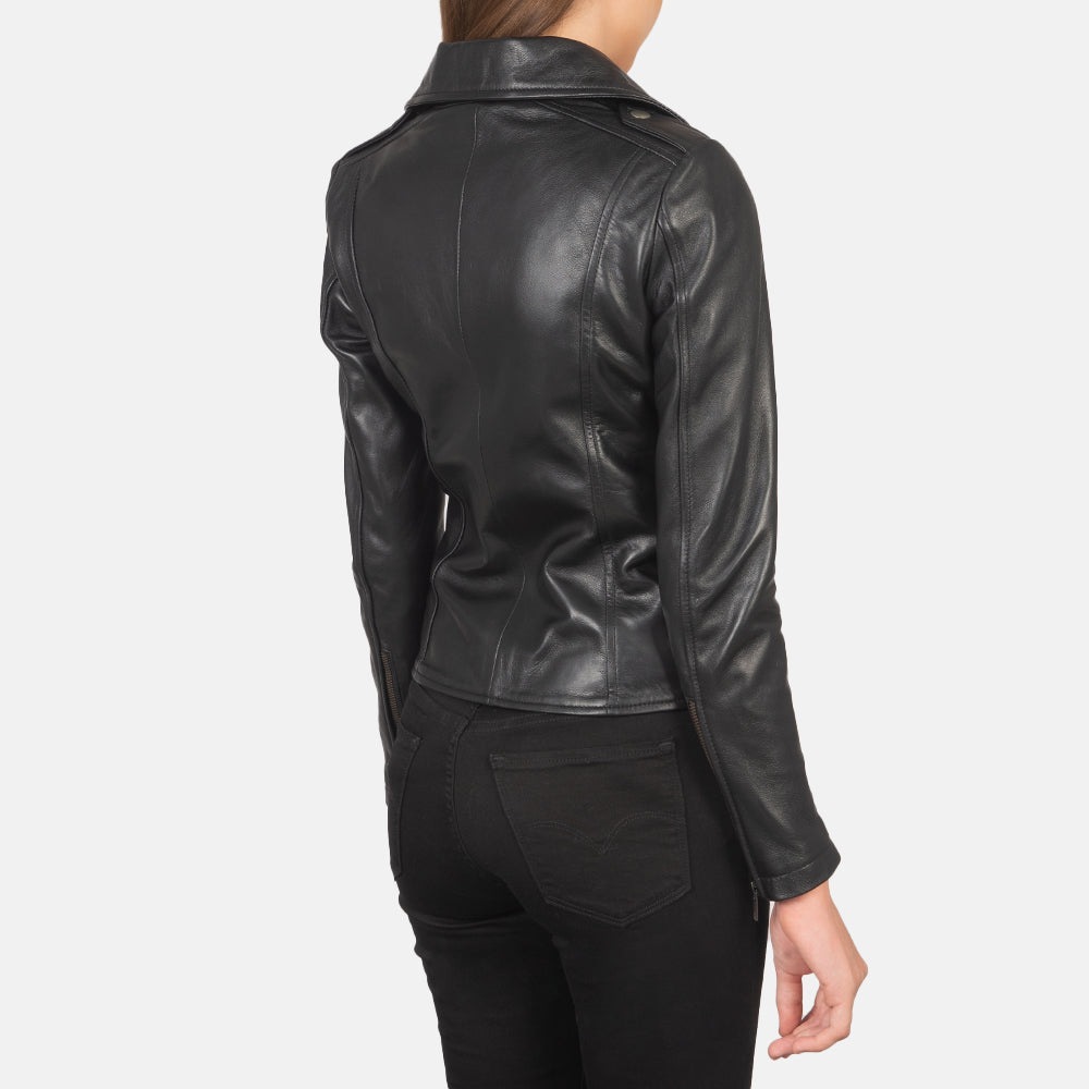 Flashback Læder Bikerjakke til Kvinder – alternate product view 5