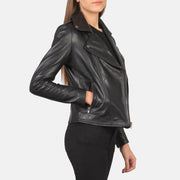 Flashback Læder Bikerjakke til Kvinder – alternate product view 6