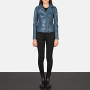 Flashback Læder Bikerjakke til Kvinder – alternate product view 3