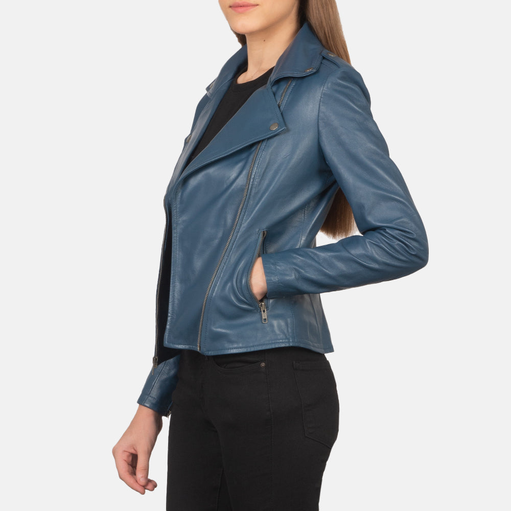 Flashback Læder Bikerjakke til Kvinder – alternate product view 4