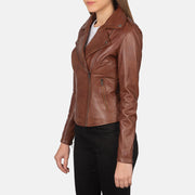 Flashback Læder Bikerjakke til Kvinder – alternate product view 2