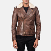 Furton Læder Bikerjakke til Mænd – alternate product view 3
