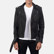 Furton Læder Bikerjakke til Mænd – alternate product view 1