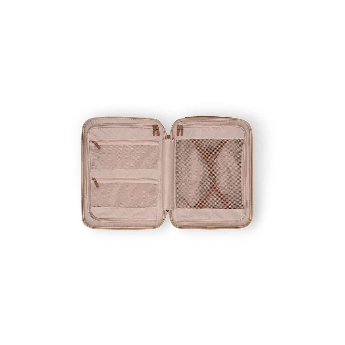 
Nærbillede of Classic Collar & Heavy-Duty Zipper Hardware on Hand Luggage Suitcase Front Pocket Zuna til Damer til Damer