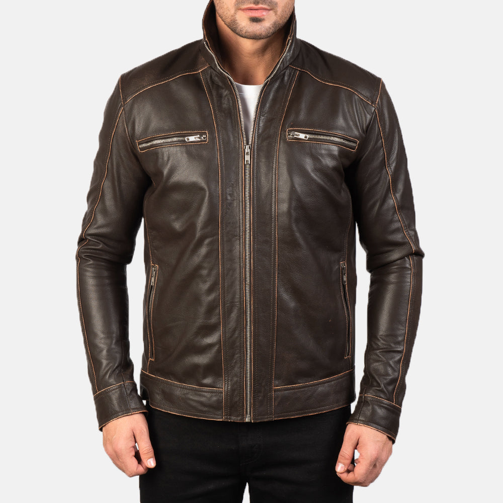 
Hudson Bikerjakke i Læder til Mænd – alternate product view 4