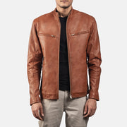 Ionic Læder Bikerjakke til Mænd – alternate product view 1