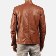 Ionic Læder Bikerjakke til Mænd – alternate product view 4