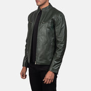 Ionic Læder Bikerjakke til Mænd – alternate product view 2