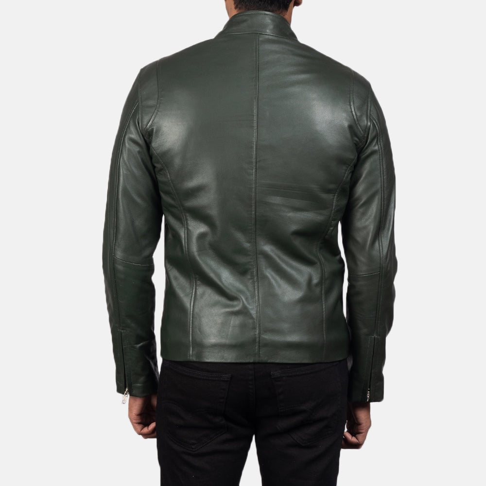 Ionic Læder Bikerjakke til Mænd – alternate product view 5