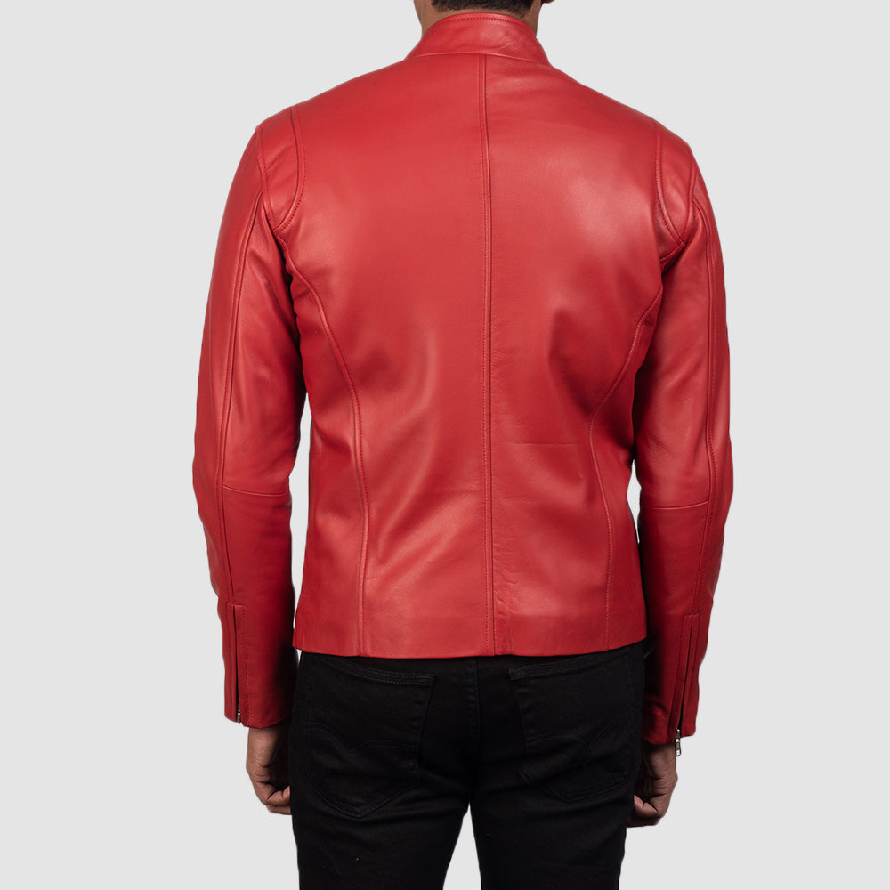 Ionic Læder Bikerjakke til Mænd – alternate product view 6
