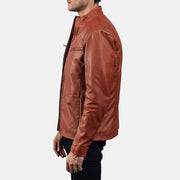 Ionic Læder Bikerjakke til Mænd – alternate product view 6