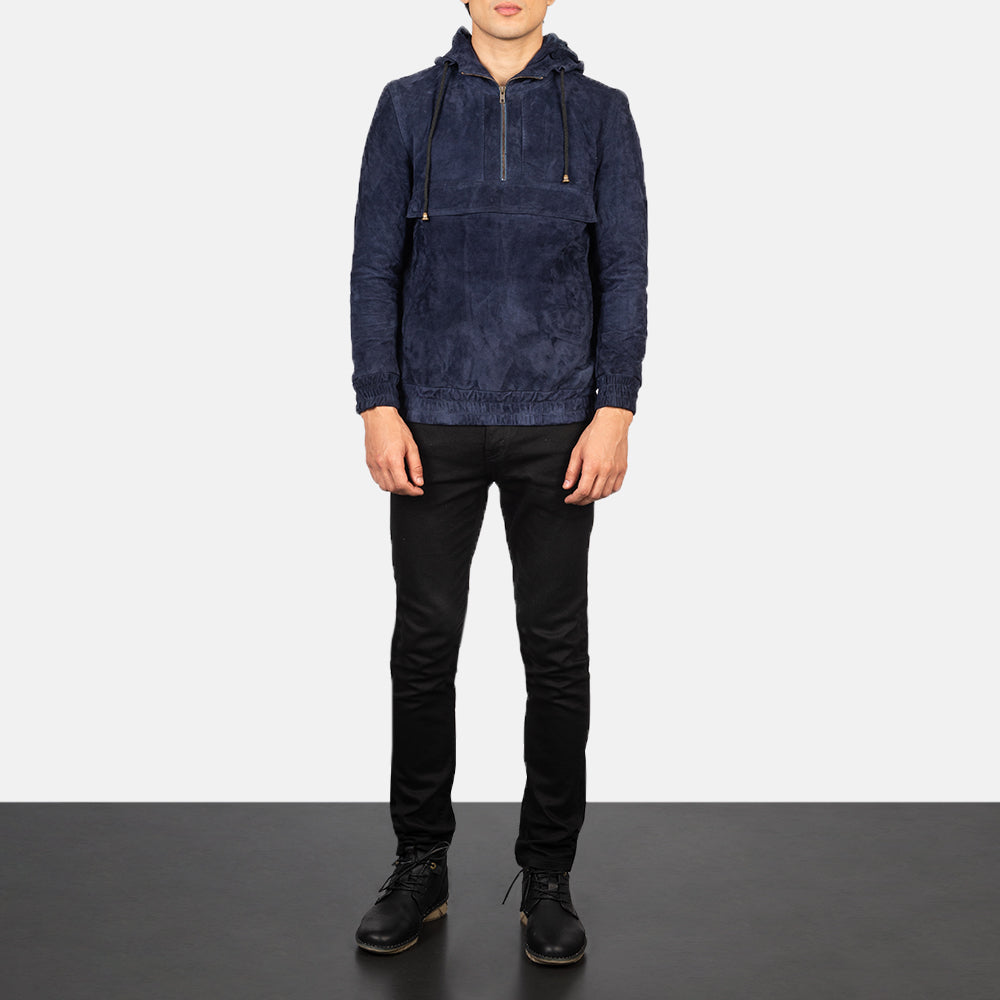 Kenton Hooded Læderjakke til Mænd – alternate product view 3