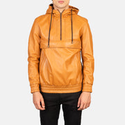 Kenton Hooded Læderjakke til Mænd – alternate product view 1