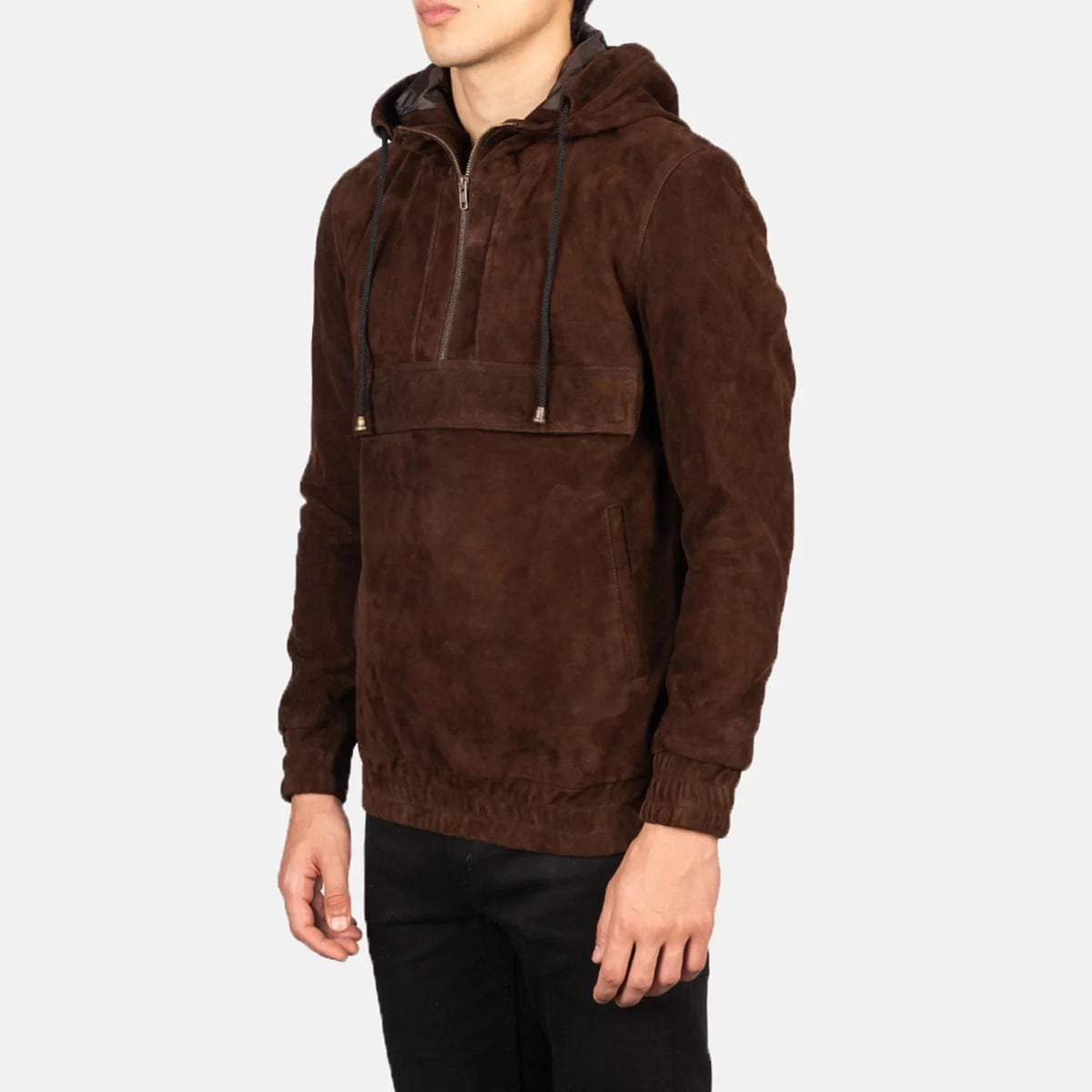 Kenton Hooded Læderjakke til Mænd – alternate product view 2