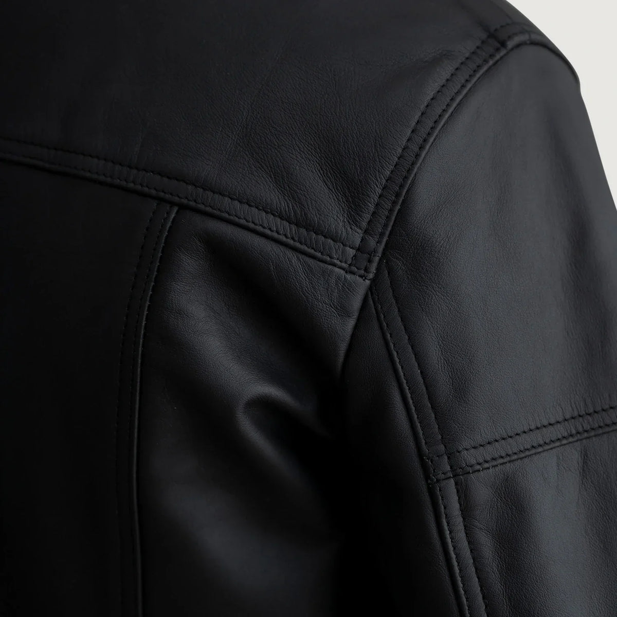 Lavendard Læder Bikerjakke til Mænd – alternate product view 5