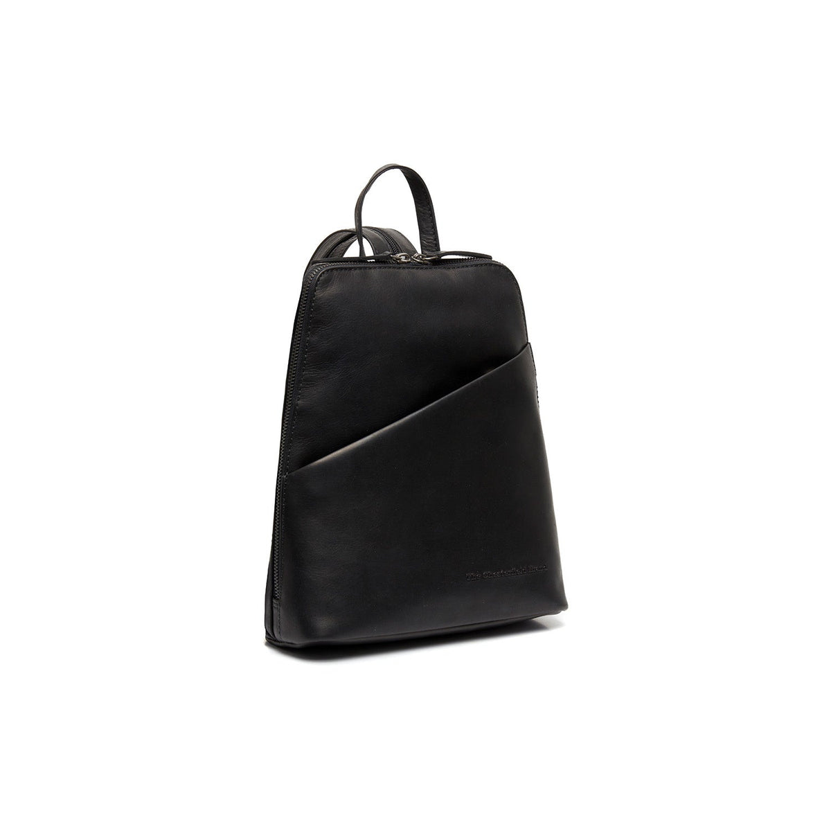 Claire Full-Grain Leather Backpack til Kvinder in Classic 100% Full-Grain Leather - Full Exterior Front Profile View | Buy Online
