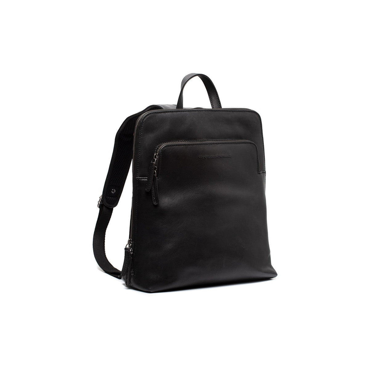 Fornella Full-Grain Leather Backpack til Kvinder in Classic 100% Full-Grain Leather - Full Exterior Front Profile View | Buy Online
