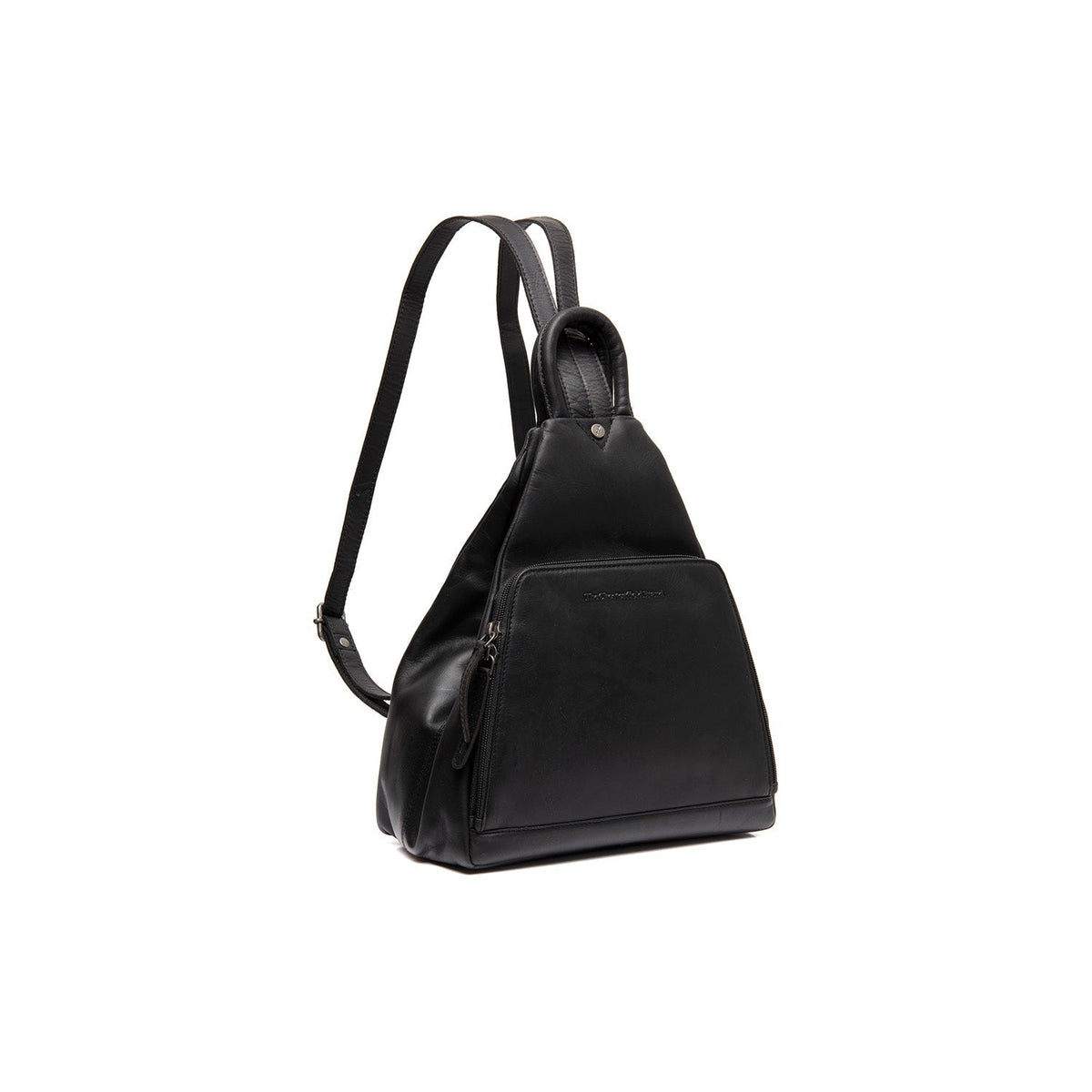 Howard Full-Grain Leather Backpack til Kvinder in Classic 100% Full-Grain Leather - Full Exterior Front Profile View | Buy Online