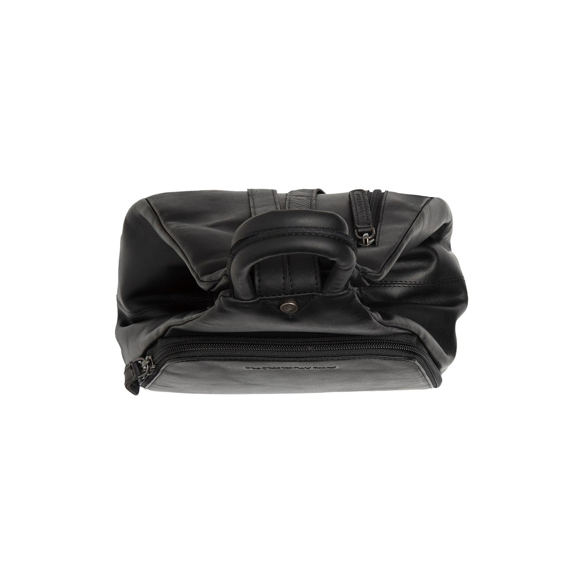 Howard Full-Grain Leather Backpack til Kvinder - Structured Side Profile Showing Gusset Depth &amp; Expansion Capacity