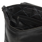 Solid Antique Brass Hardware &amp; Heavy-Duty Dual Zipper Detail on Manchester Full-Grain Leather Backpack til Kvinder