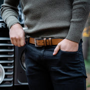 Aayden Full-Grain Leather Belt til Mænd – alternate product view 3