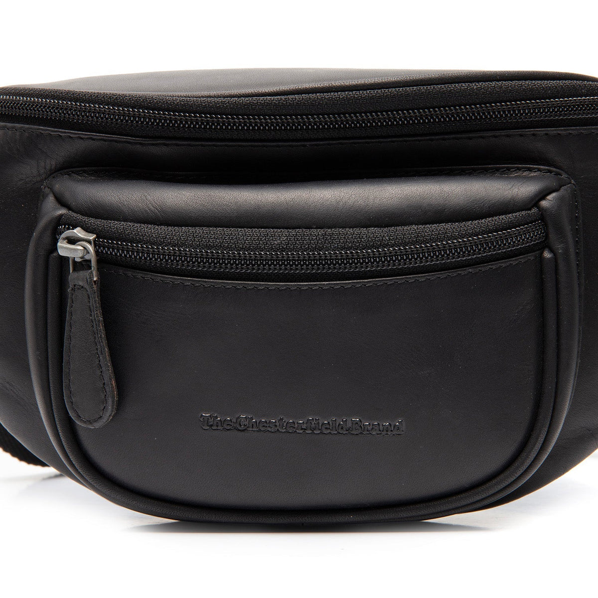 Vernio Full-Grain Leather Belt Bag til Kvinder - Structured Side Profile Showing Gusset Depth &amp; Expansion Capacity