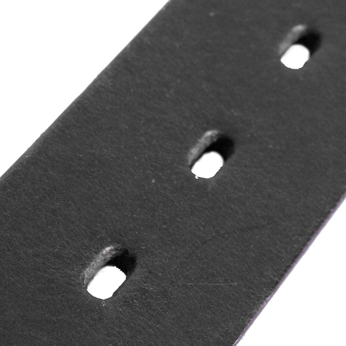 Solid Antique Brass Hardware &amp; Heavy-Duty Dual Zipper Detail on Brandon Full-Grain Leather Belt til Mænd