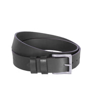 Brandon Full-Grain Leather Belt til Mænd in Classic 100% Full-Grain Leather - Full Exterior Front Profile View | Buy Online