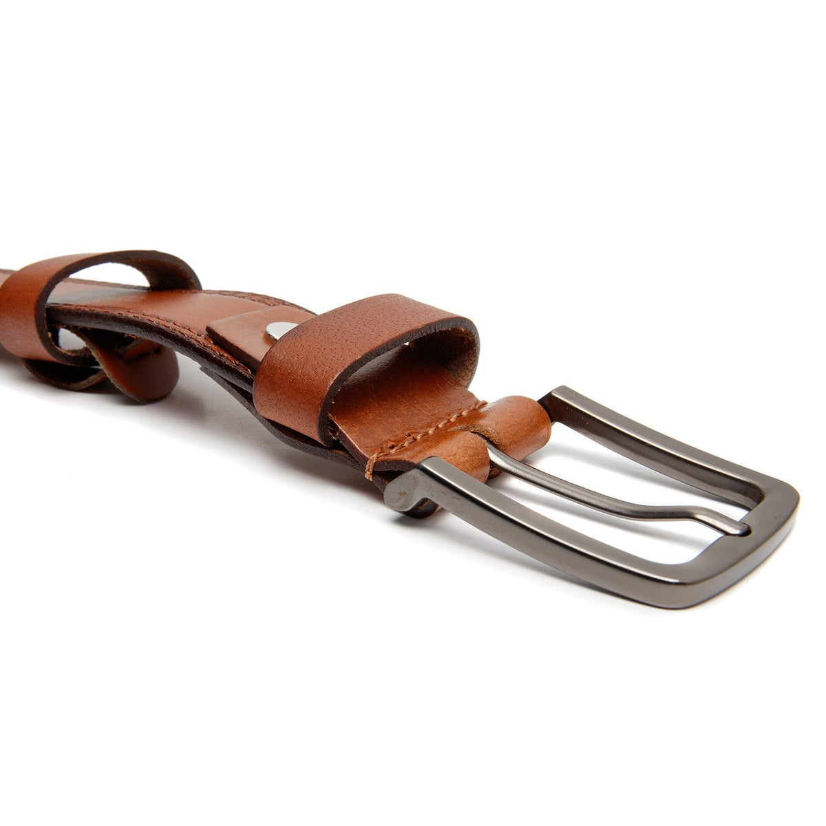 Manovo Full-Grain Leather Belt til Mænd – alternate product view 2