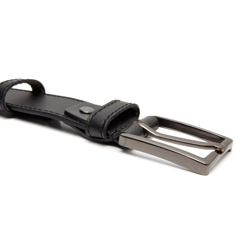 Lys brunaro Full-Grain Leather Belt til Mænd