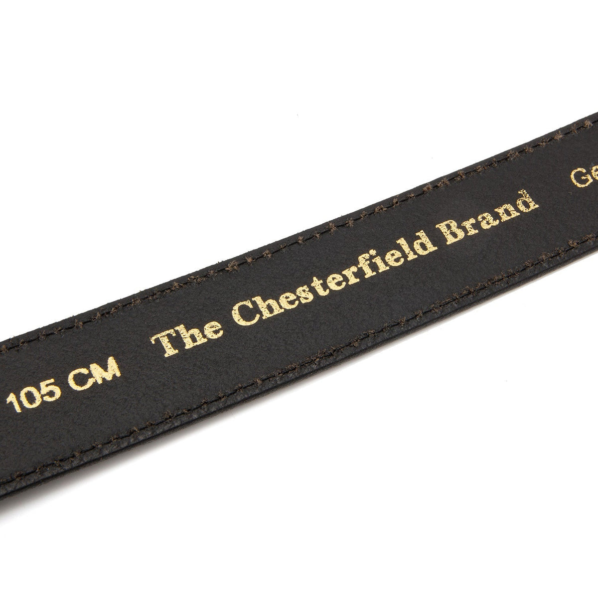 Lys brunaro Full-Grain Leather Belt til Mænd - Structured Side Profile Showing Gusset Depth &amp; Expansion Capacity