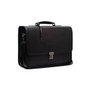 
Glenwood Kernelæder Briefcase til Mænd i klassisk 100% kernelæder - Full Exterior Forfra med skræddersyet silhuet | Køb online