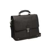Stuttgart Full-Grain Leather Briefcase til Kvinder in Classic 100% Full-Grain Leather - Full Exterior Front Profile View | Buy Online