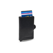 Baldwin Full-Grain Leather Card Holder til Kvinder in Classic 100% Full-Grain Leather - Full Exterior Front Profile View | Buy Online