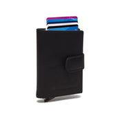 Hannover Full-Grain Leather Card Holder til Kvinder in Classic 100% Full-Grain Leather - Full Exterior Front Profile View | Buy Online