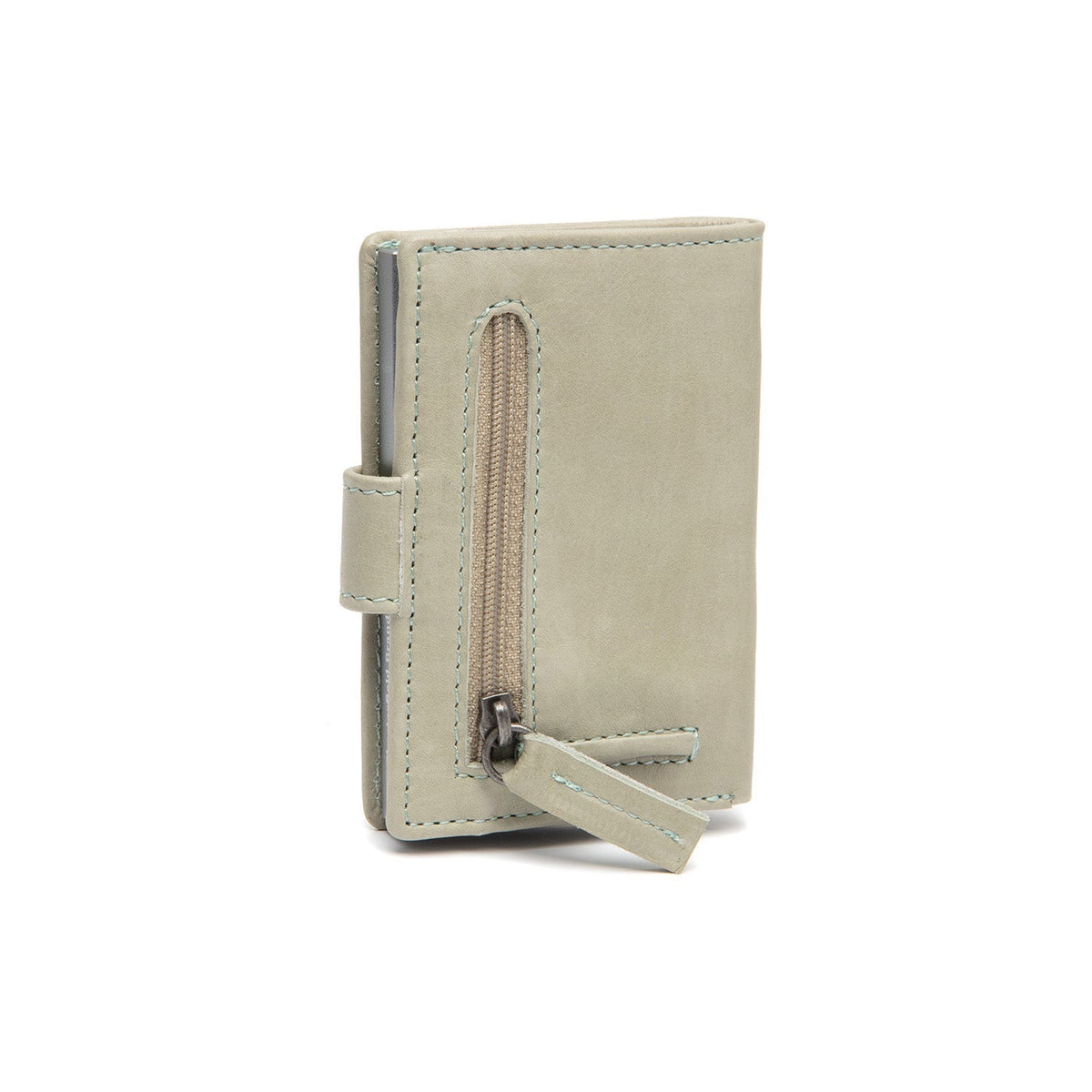 Ocean Green Leather Card Holder Kaunas, detail view 4