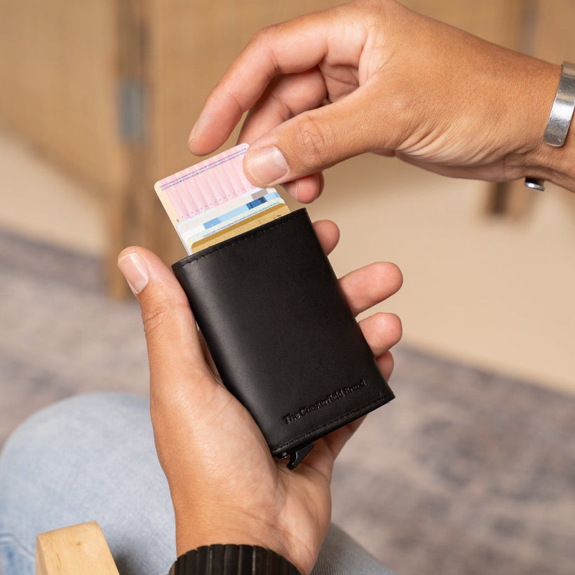 Lancaster Full-Grain Leather Card Holder til Kvinder