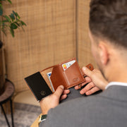 Larino Full-Grain Leather Card Holder til Kvinder – alternate product view 3