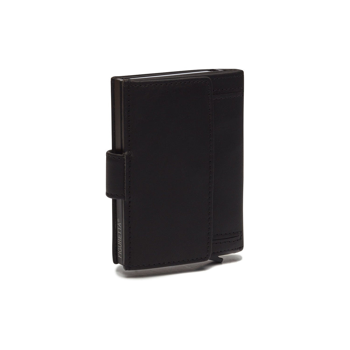 Solid Antique Brass Hardware &amp; Heavy-Duty Dual Zipper Detail on Leipzig Full-Grain Leather Card Holder til Kvinder