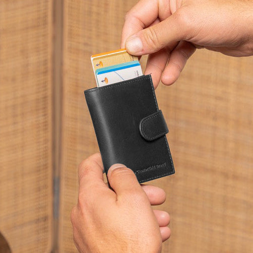 Leipzig Full-Grain Leather Card Holder til Kvinder