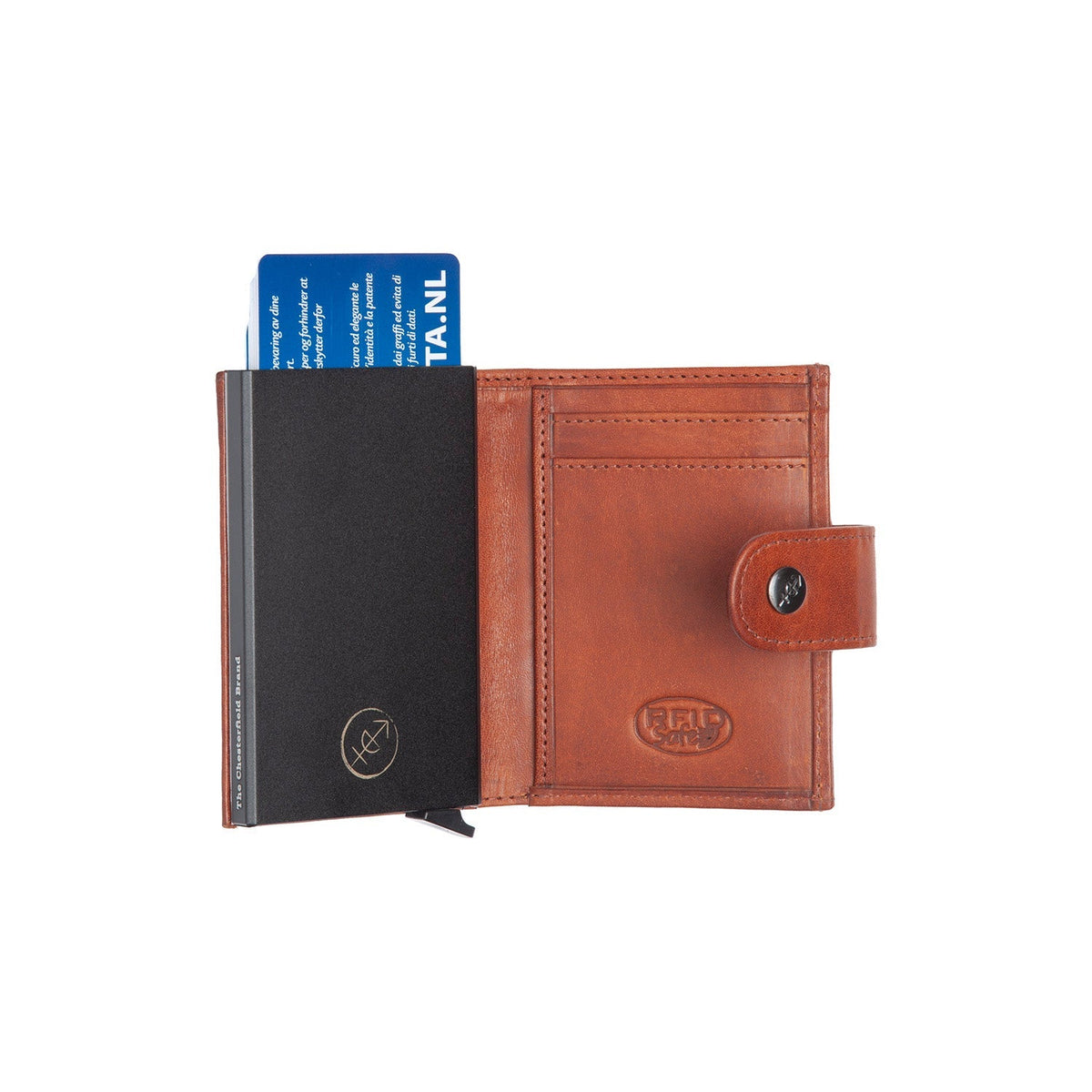 Lesina Full-Grain Leather Card Holder til Kvinder – alternate product view 3