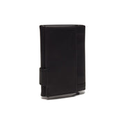 Solid Antique Brass Hardware &amp; Heavy-Duty Dual Zipper Detail on Mannheim Full-Grain Leather Card Holder til Kvinder