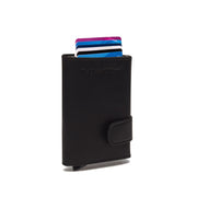 Mannheim Full-Grain Leather Card Holder til Kvinder in Classic 100% Full-Grain Leather - Full Exterior Front Profile View | Buy Online