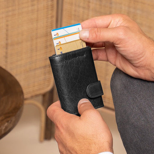 Mannheim Full-Grain Leather Card Holder til Kvinder