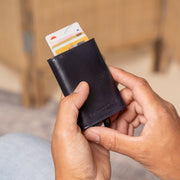 Paris Full-Grain Leather Card Holder til Kvinder – alternate product view 2