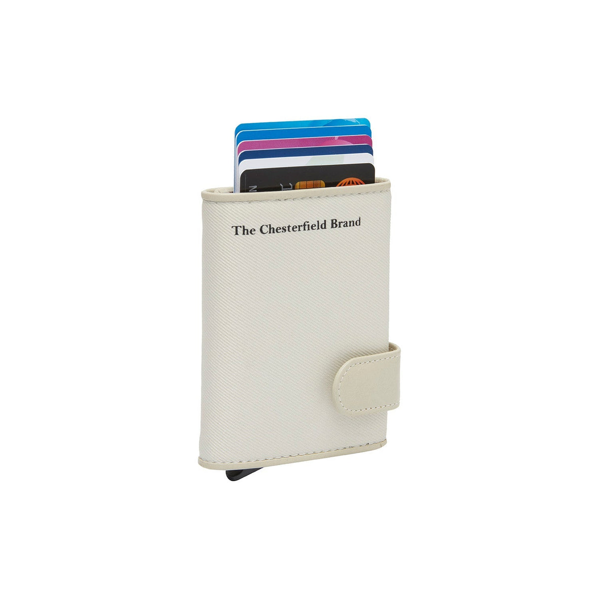 Sabana Full-Grain Leather Card Holder til Kvinder in Classic 100% Full-Grain Leather - Full Exterior Front Profile View | Buy Online